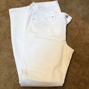 Jessica Simpson white kiss me super skinny